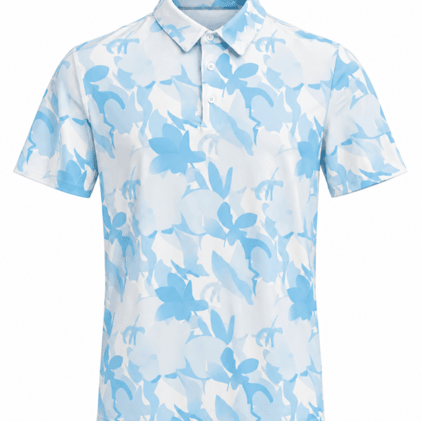 Weekender Blue Steel Floral Polo